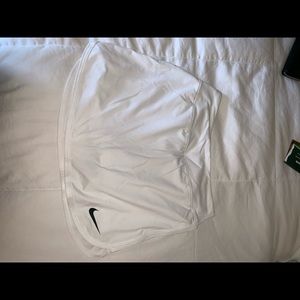 White Nike tennis skort